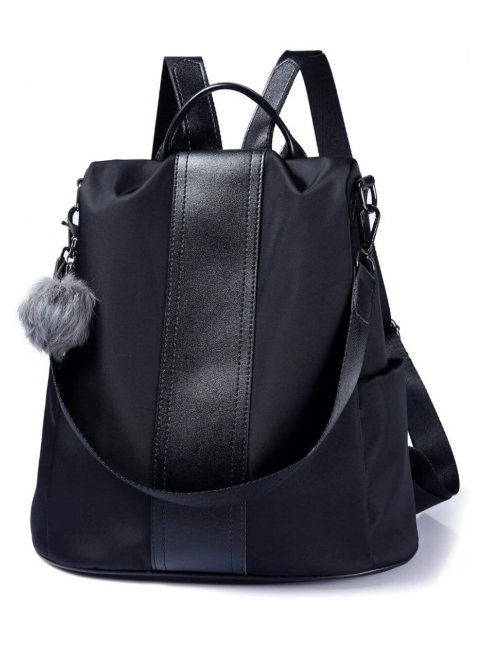 Waterproof Nylon Anti-Theft Backpack Purse Lightweight Travel Shoulder Bag